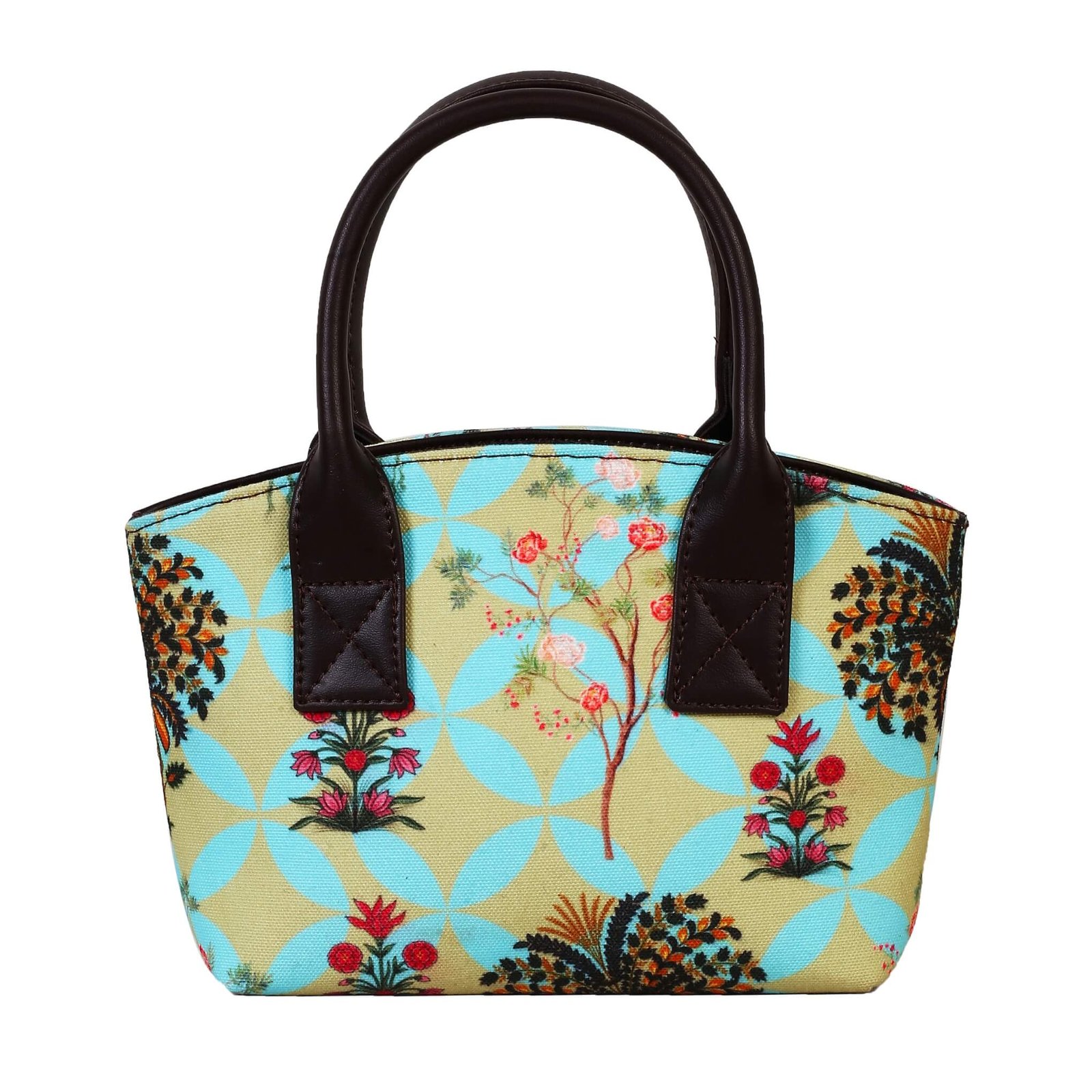 Garden Design Mini Handbag with Handles