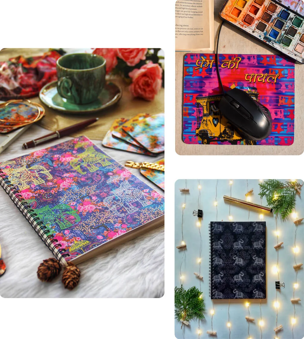 Creator showcasing handcrafted piece