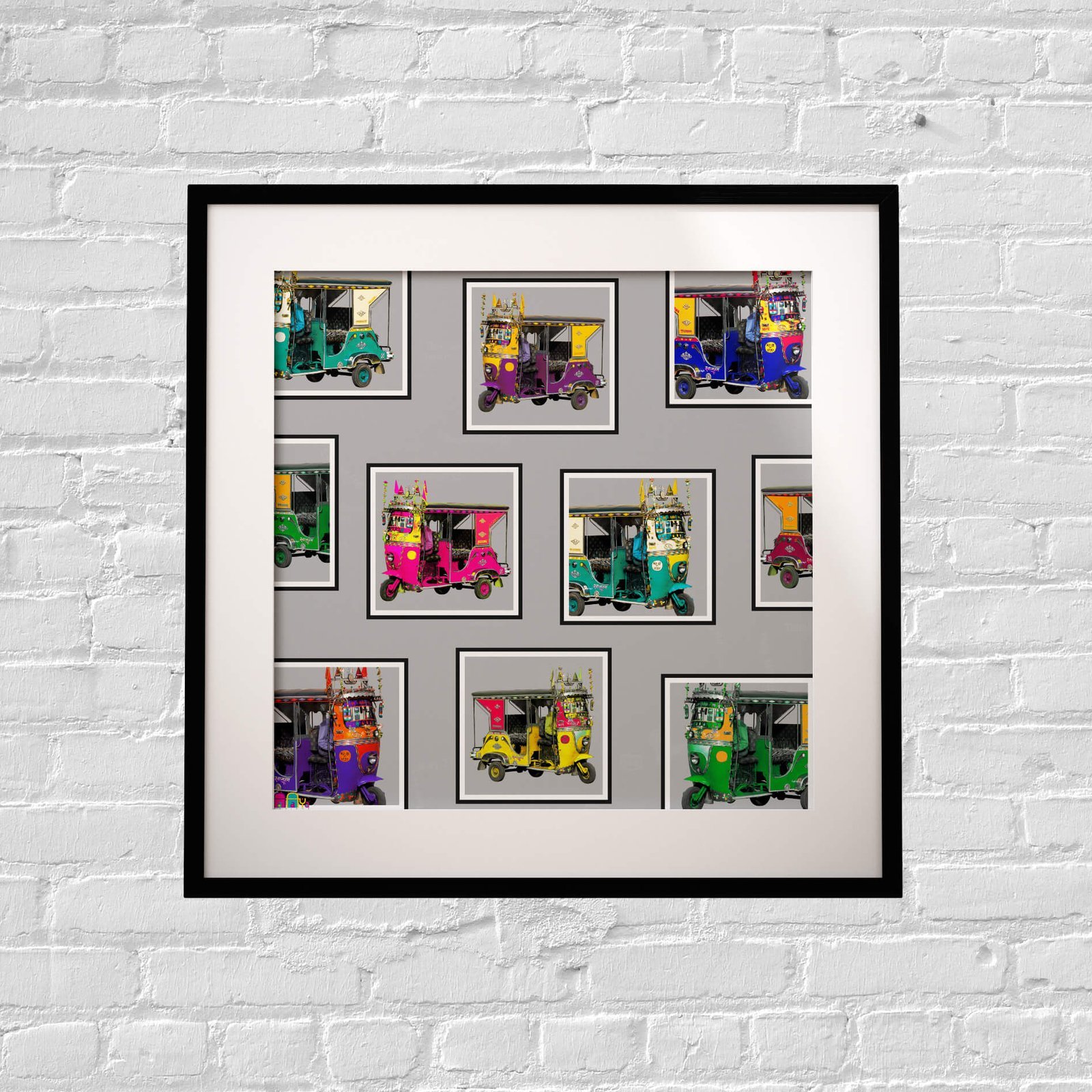 Farmed Taxis Collage Art Print