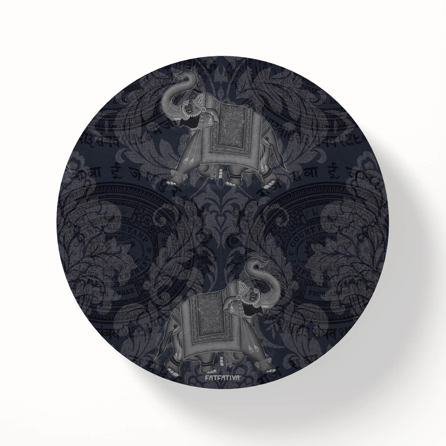 Jaipuri Ele Hathi Round Coaster Set