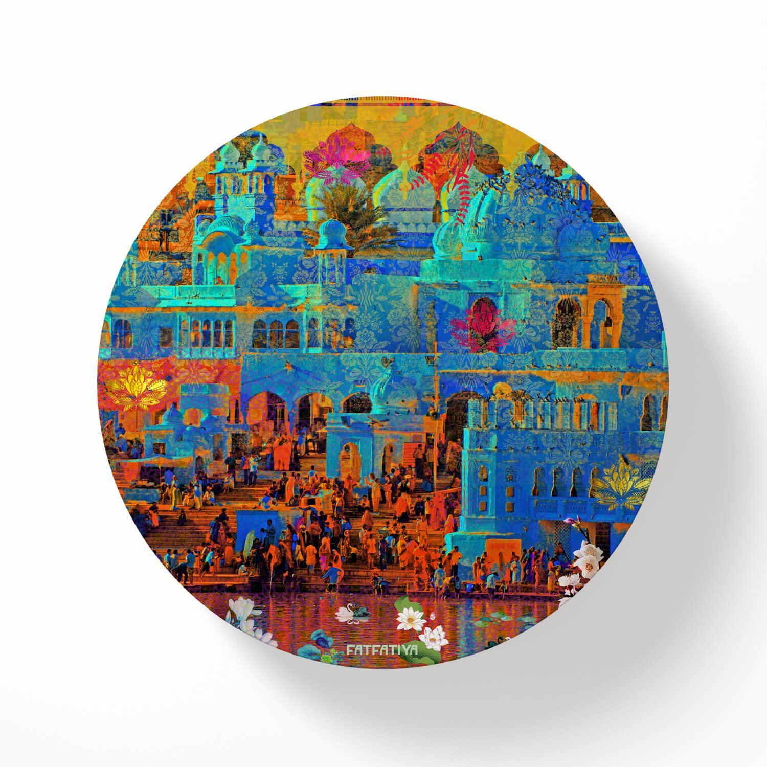 Pushkar Lake Round Coaster Set