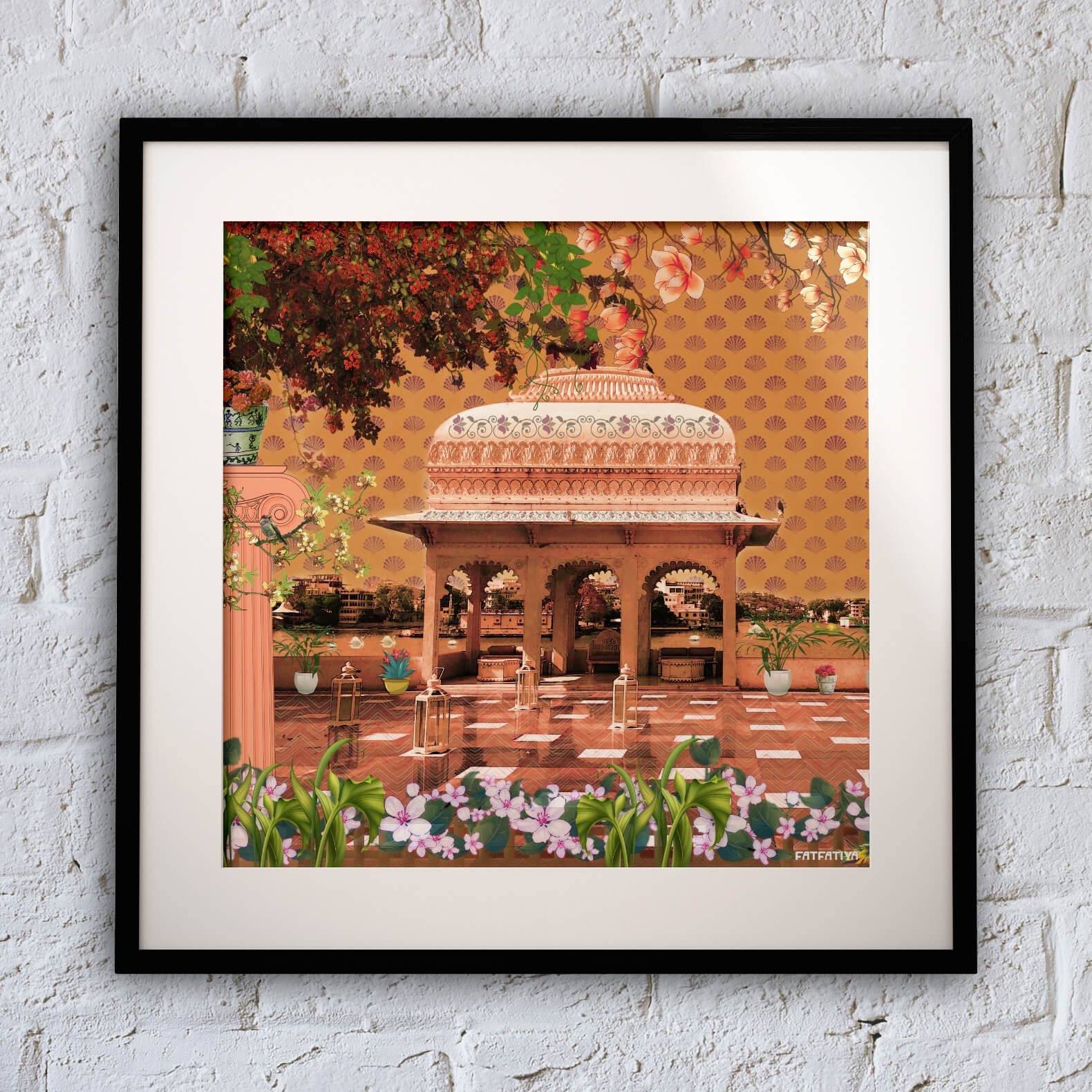 Ancient Rajasthani Chatri Wall Art