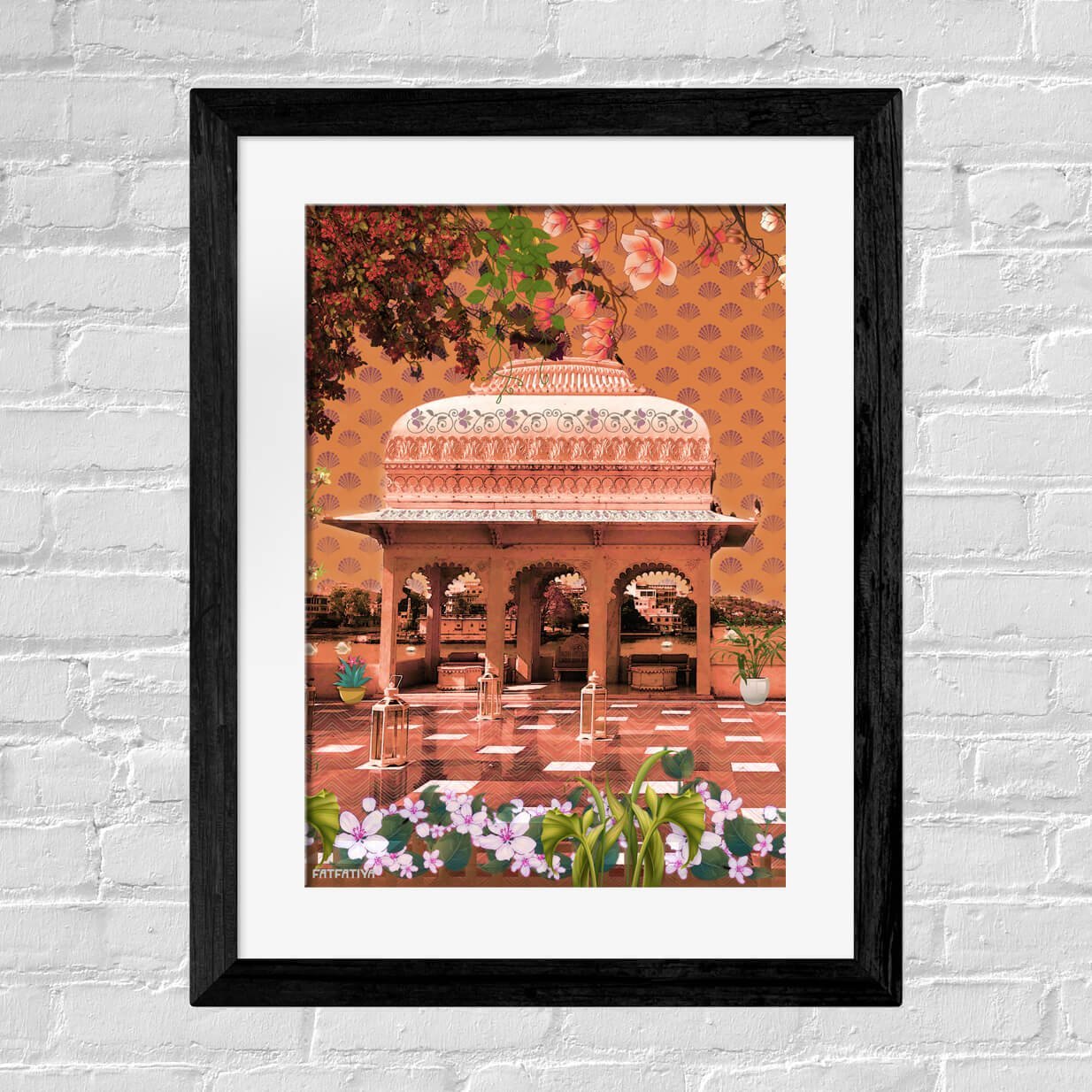 Maharaja Chhatri Wall Art For Living Room
