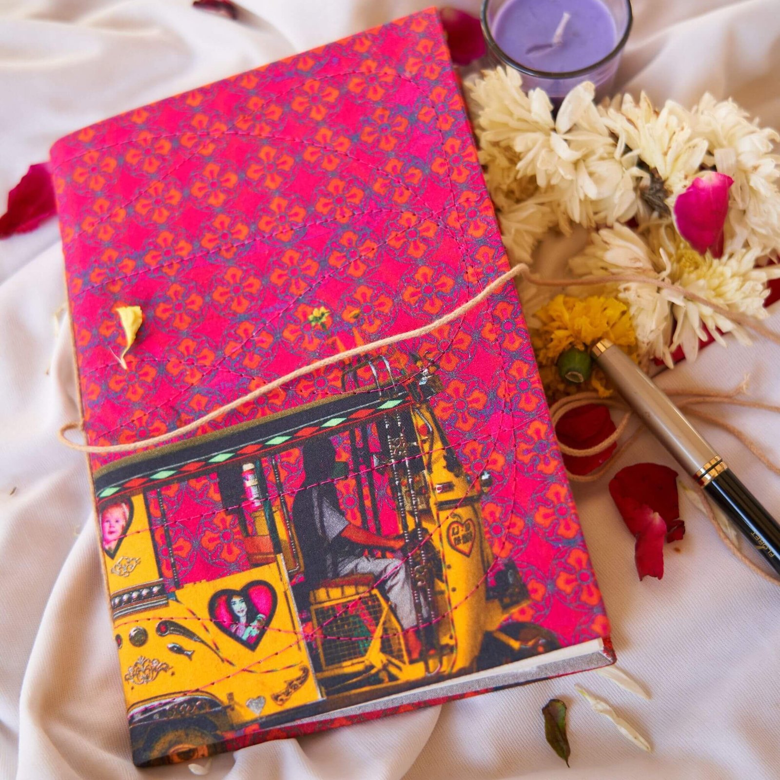Yellow Recycled Paper Diary