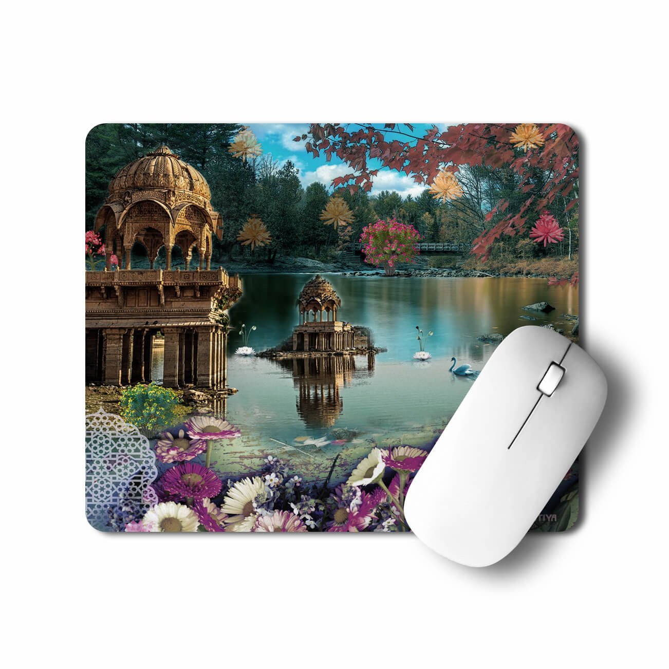 Scenic Gadisar Lake Printed Mouse Mat