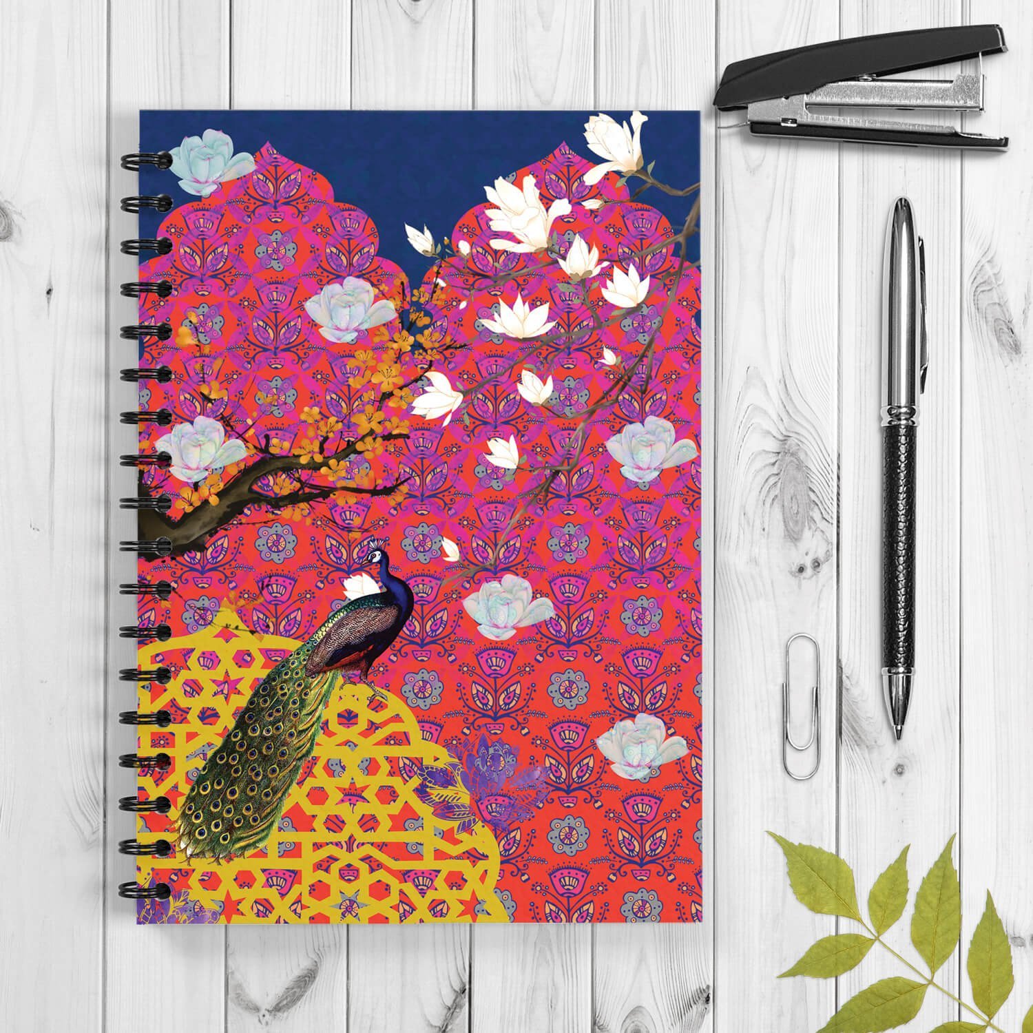 Peacock in Palace Wiro Designer Notebook