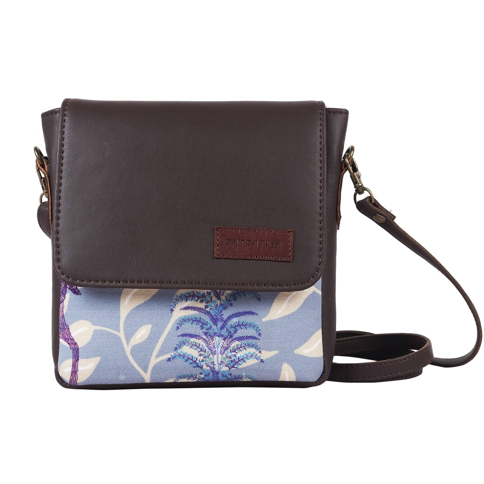 Deer Motif Printed Sling Bag