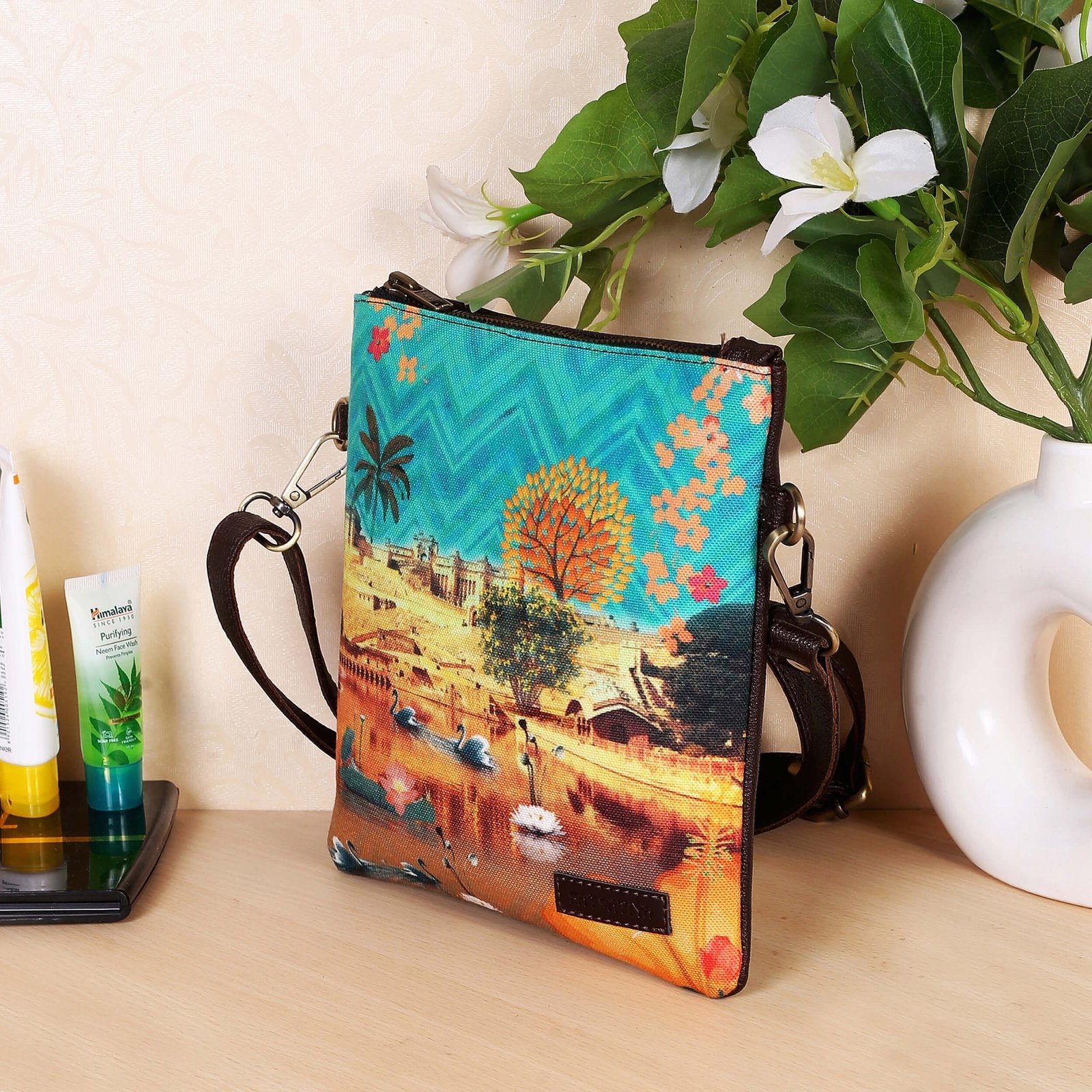 Amber Fort Maota Lake Designer Sling Bag