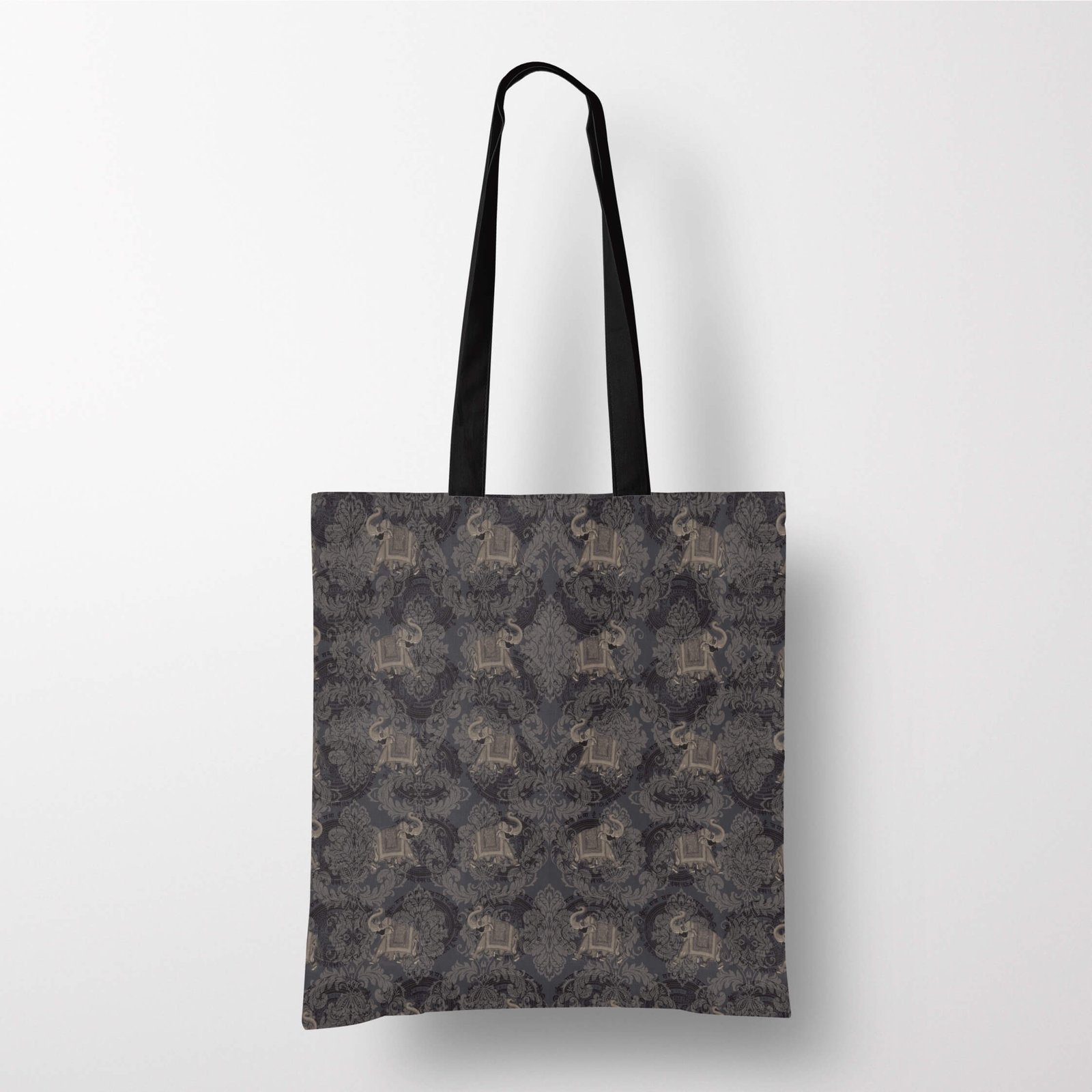 Dancing Elephanto Canvas Jhola Bag