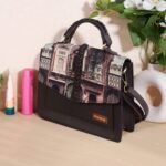 Floral Print Satchel Bag