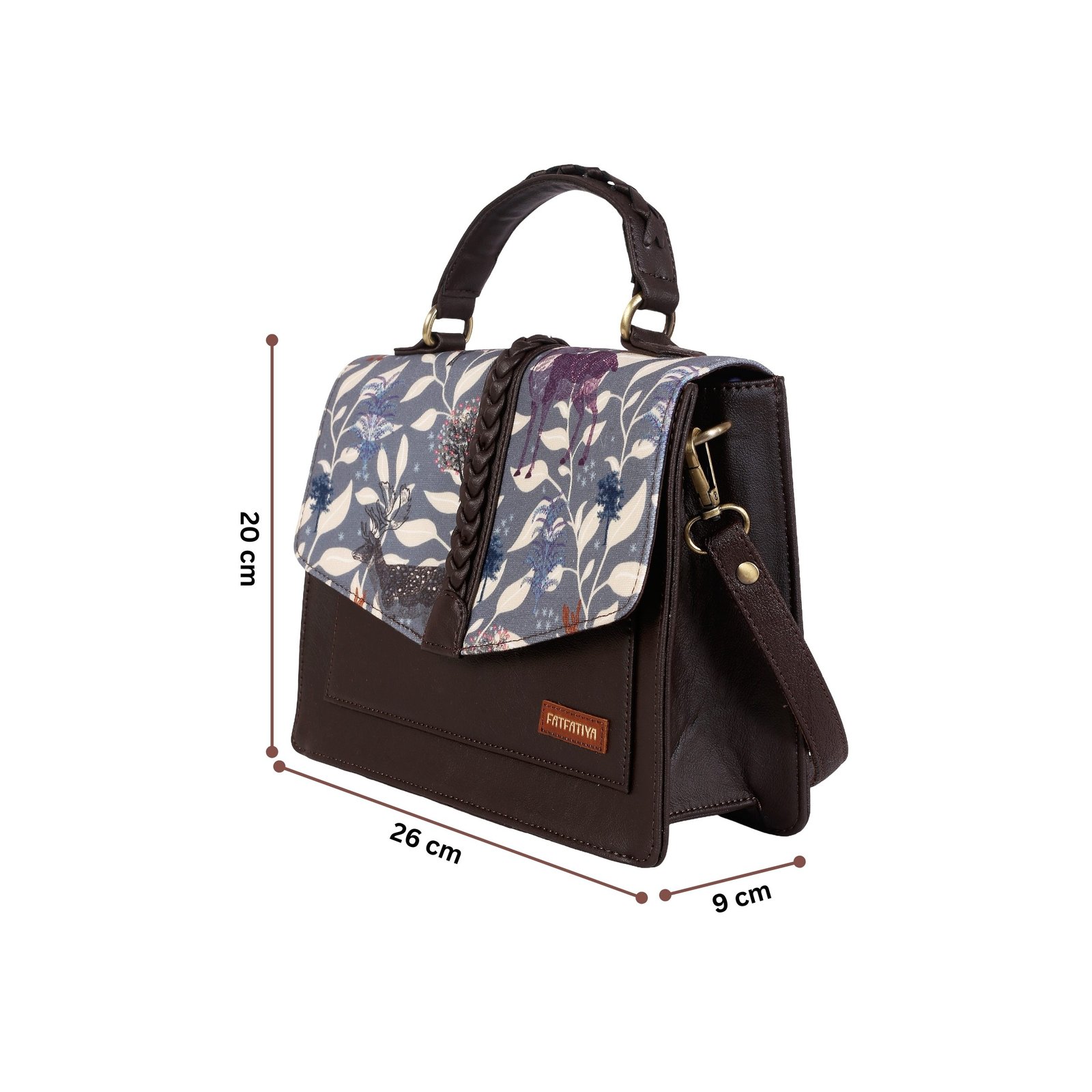 Women’s Wildlife Print Satchel Bag Women’s Wildlife Print Satchel Bag