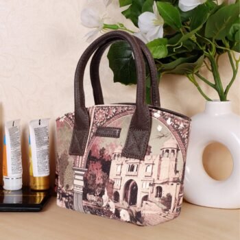 Vintage Rajasthani Architecture Mini Handbag for Women