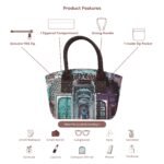 mini handbag for women rajasthani jharokha handbag ethnic mini purse vegan leather mini bag handcrafted handbag india compact everyday handbag heritage print handbag