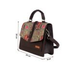 Fatfatiya Heritage Elephant Print Satchel Bag for Women