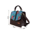 Elephant Print Satchel Bag