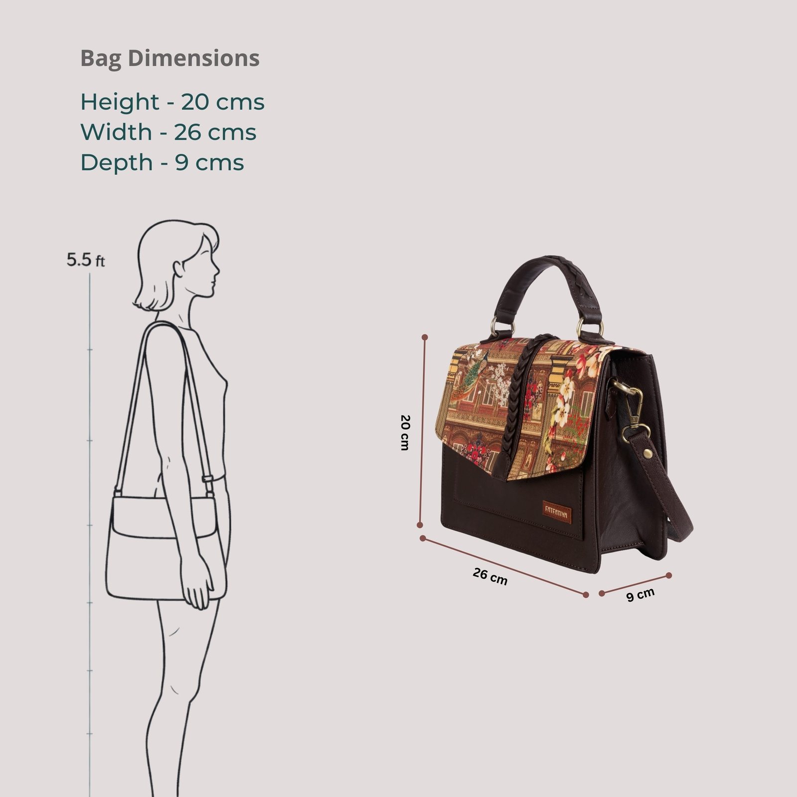 Heritage Print Satchel Bag Heritage Print Satchel Bag