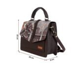 Royal Elephant Print Satchel Handbag