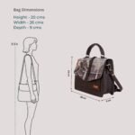 Royal Elephant Print Satchel Handbag