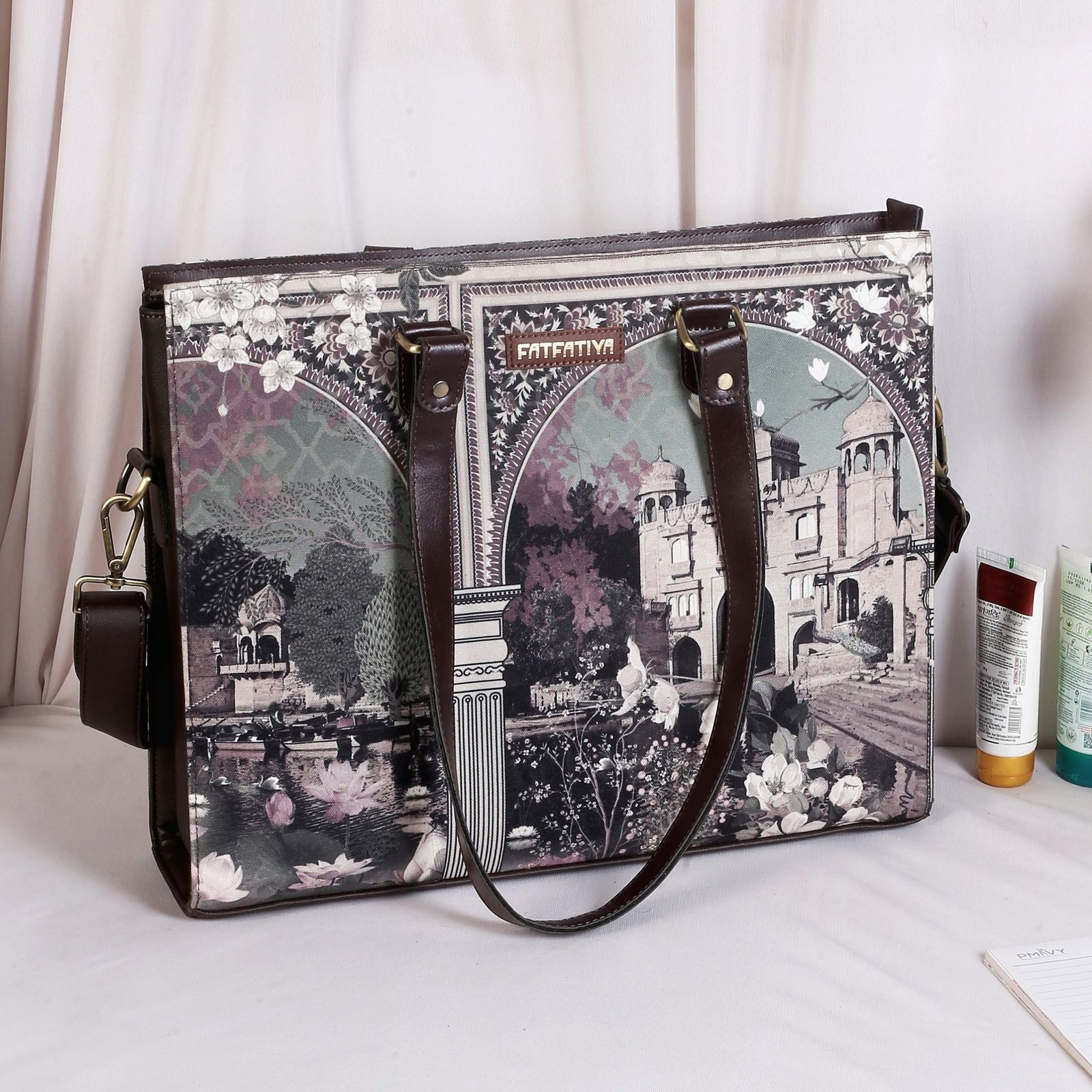 Heritage Palace Print Office Tote Bag for Women office bag