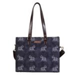 Elephant Art Print Office Tote Bag for Women