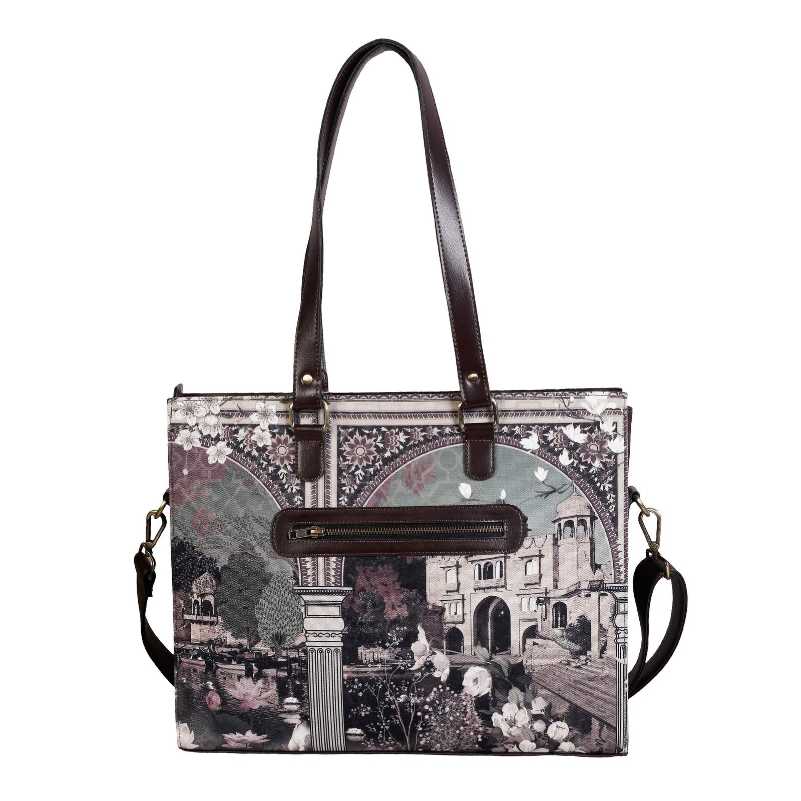 Heritage Palace Print Office Tote Bag for Women office bag