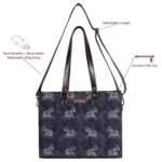 Elephant Art Print Office Tote Bag for Women