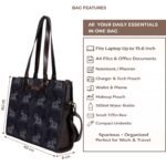 Elephant Art Print Office Tote Bag for Women