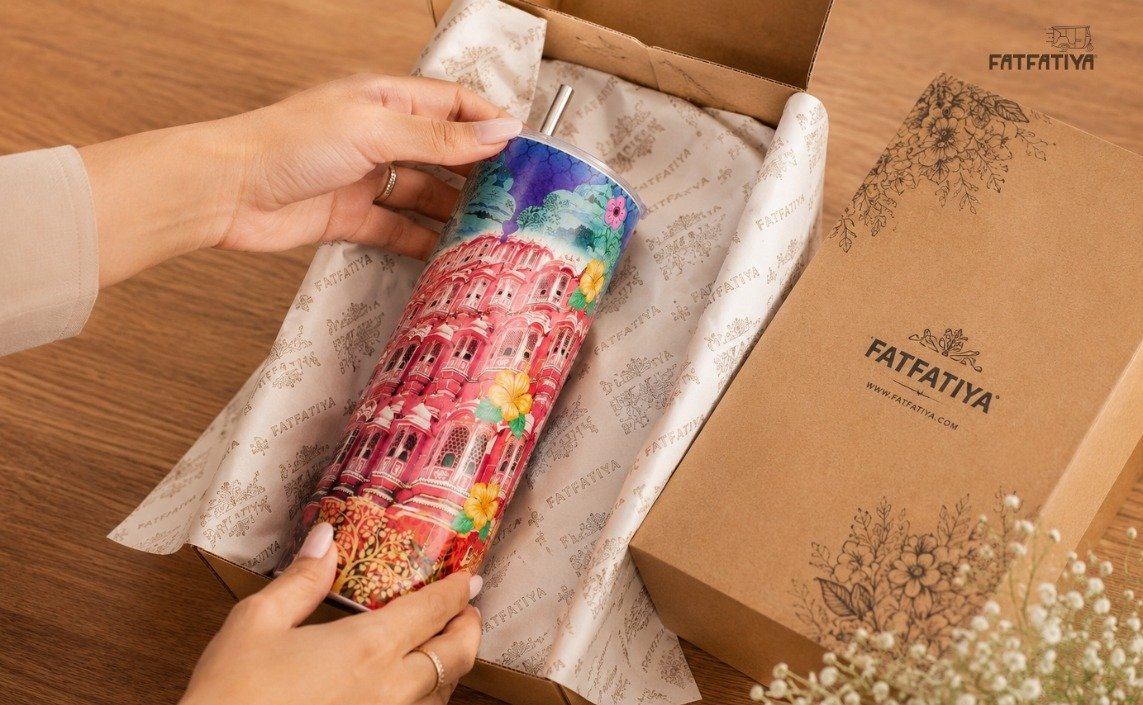 Insulated tumbler bottle for corporate client gifts