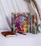 Gift Box - Traditional Art Notebook, Copper Bottle ,Pen Gift Set
