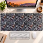Deer Floral Large Mouse Pad featuring a stylish