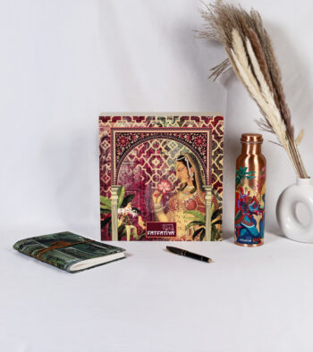 Gift Box – Copper Premium Bottle, Designer Notebook Pen