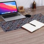 Deer Floral Large Mouse Pad featuring a stylish