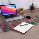 Peacock Floral Large Mouse Pad for Gaming