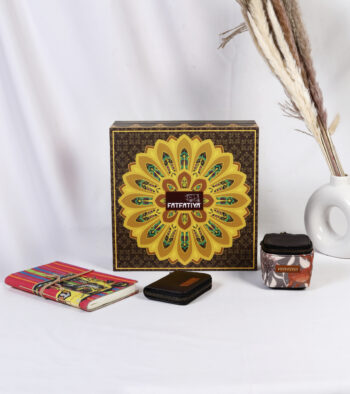Fatfatiya Indian Gift Box – Notebook, Wallet & Mini Utility Bag