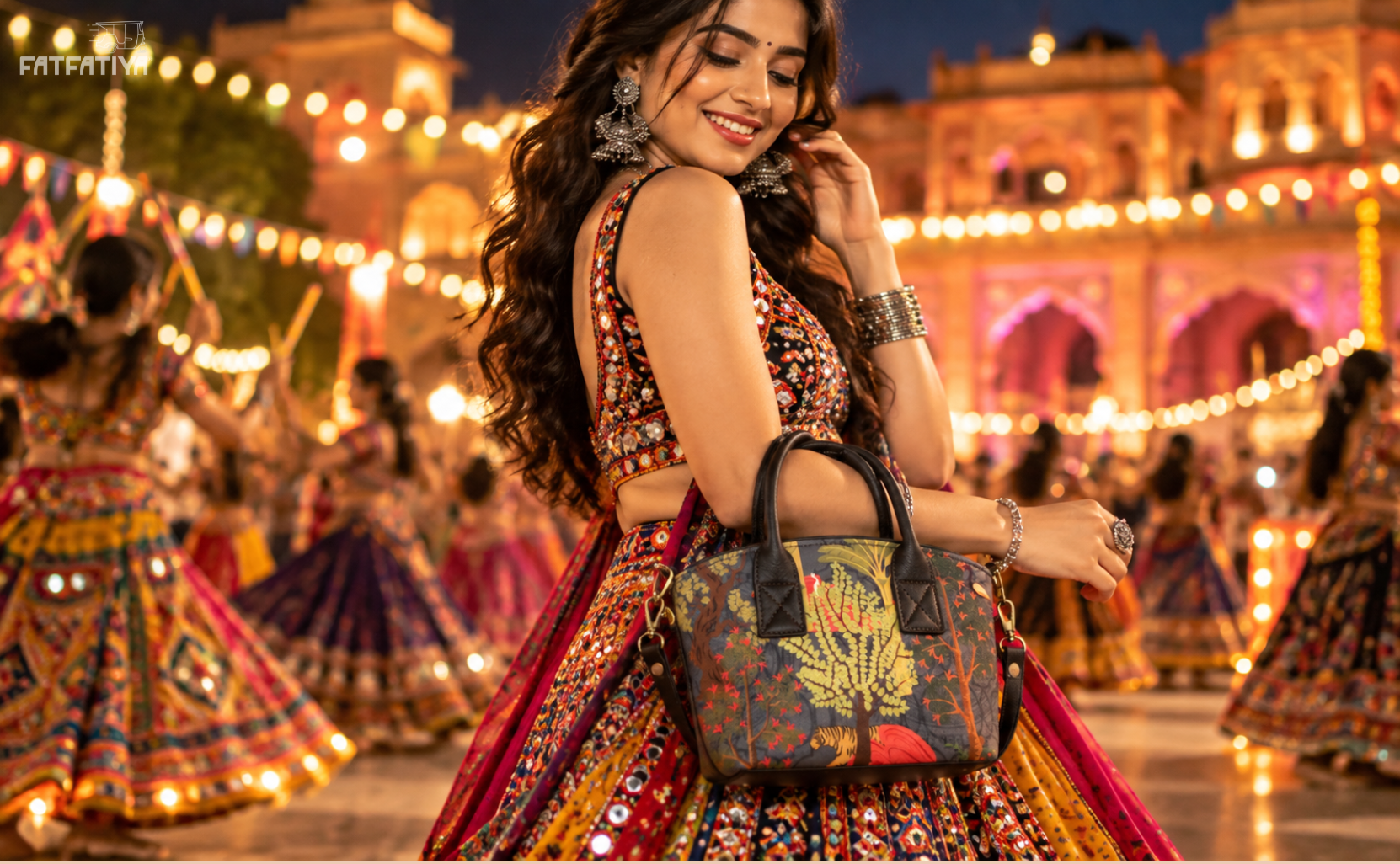 Rajasthani art print Garba bags for Navratri