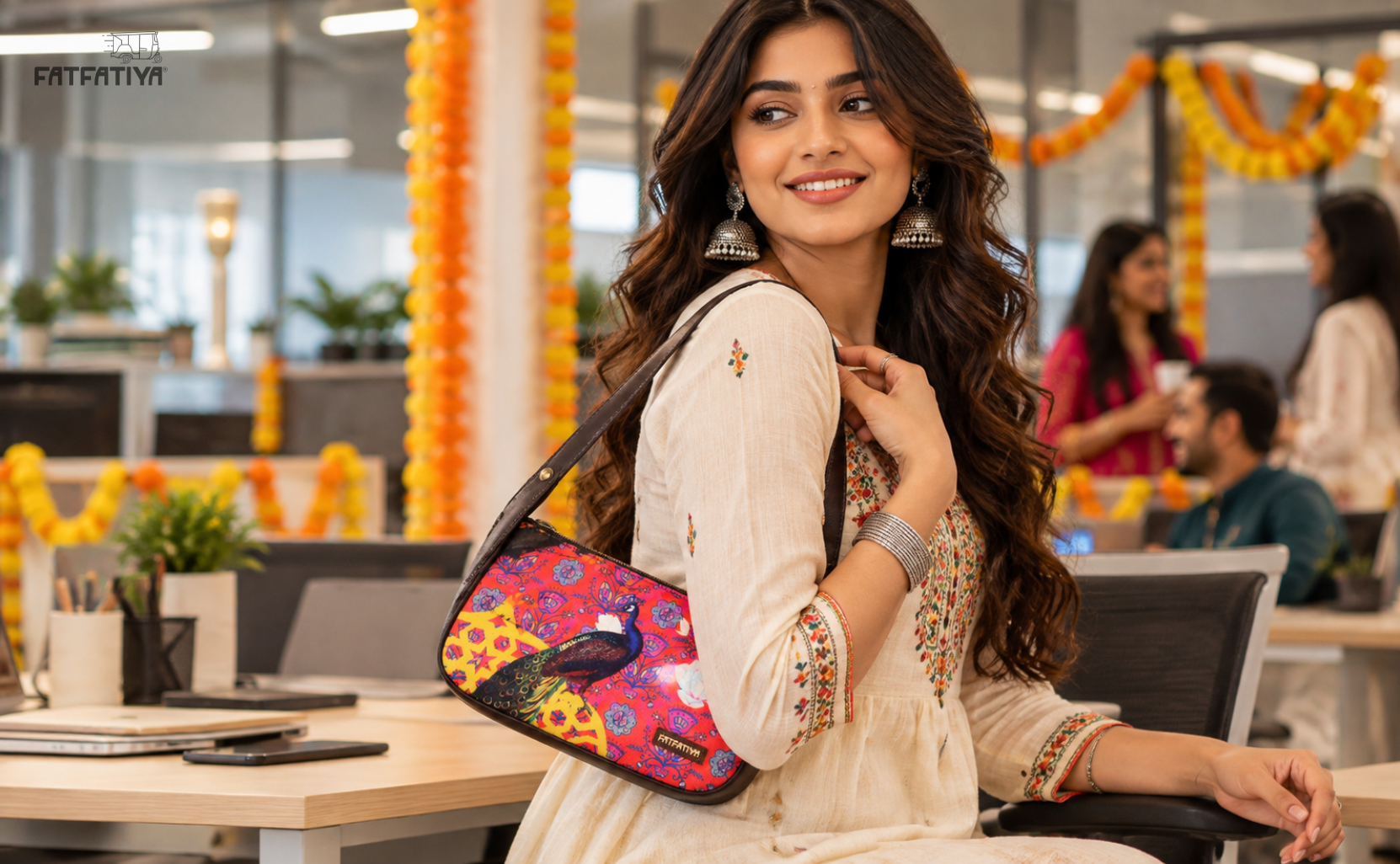 Navratri gift box with notebook, mug and pouch