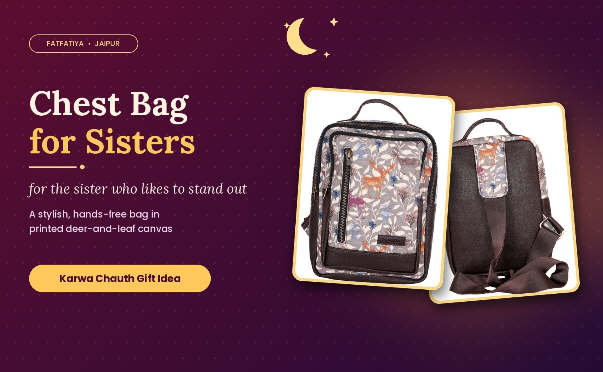 chest bag for sisters